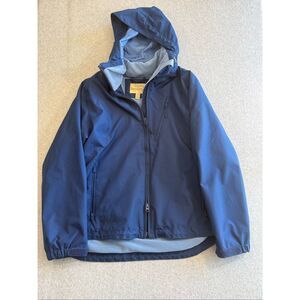 Cabela's fleece-lined hooded jacket blue medium